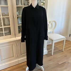 Anne Klein Black Trench/Winter Coat Sz 8